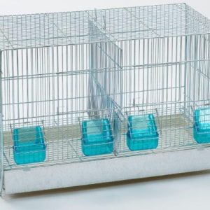 COVA 2 55*32*36 CM KWEEKKOOI METAAL verzinkt