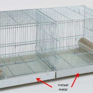 COVA 90*40*45CM KWEEKKOOI METAAL TWEE VOORDEUREN