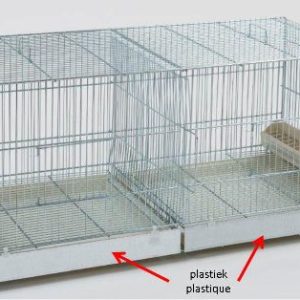 COVA 90 METAAL  2 SCHUIVEN PLASTIEK 90*40*45CM