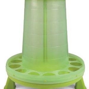 11186 VOEDERSILO+VOET 16KG GROEN PLASTIEK