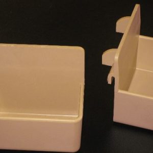 PAPEGAAI EETPOT BEIGE STAMETAL