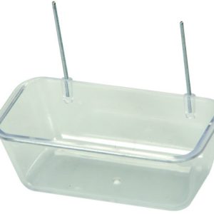 022 /EETBAK RECHTHOEKIG TRANSP. 8 x 4 x 3CM