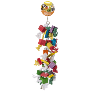 TOUWKNOPEN MET HOUTEN BLOKJES 47CM