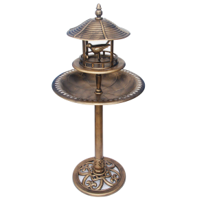 VOEDERHUIS EN WATERSCHAAL ALL SEASON BRONS