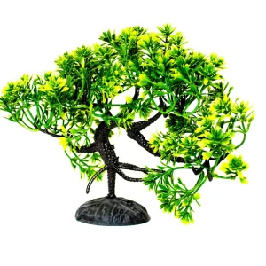 Aquarium Kunstplant Japanse Boom (21cm x 15cm) - Realistische Decoratieve Kunstplant voor Aquarium en Terrarium