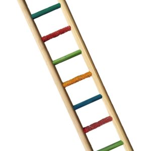 BL3071 HOUTEN LADDER PAPEGAAI 11 TREDEN   92*14,5CM