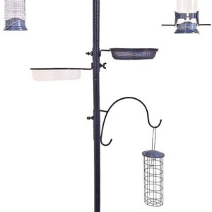 COMPLETE SET VOEDERSTATION INCL. ACCESSOIRES 190CM  METAAL GARDEN HEROES