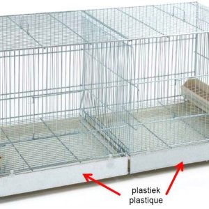 COVA 120 METAAL+2 ZIJSCHUIVEN+2 SCHUIVEN PLASTIEK 120*40*45CM