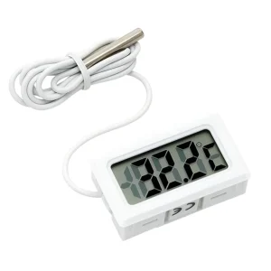 Digitale Aquarium Thermometer met Meetsonde (Wit)