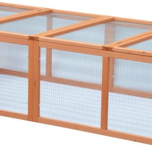 FLAPPIE KONIJNEN/KIPPEN REN HOUT 181*90*48CM