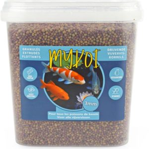MY KOI AZUUR 3MM MIX 2 KORRELS EMMER 10L-4KG