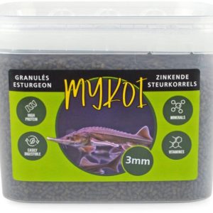 MY KOI ZWART 3MM STEURKORRELS EMMER 3.5L-2.39KG