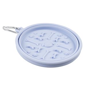 Reiskom met likmat 475ml-14x14x4.5cm lila