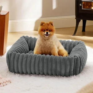Pluche Huisdierbed  – Wasbaar Antislip Mand voor Hond/Kat