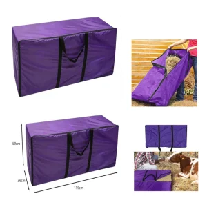 HayGuard Pro – Waterdichte Ritsbare Hooibaal Opbergtas voor Paarden & Vee