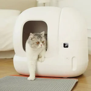 PurrLux SmartClean Pro – Volledig Gesloten Automatische Kattenbak met Zelfreiniging & Geurcontrole