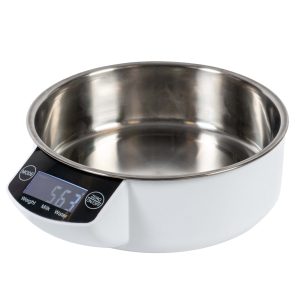 Smart bowl 1000ml-22x18x7cm wit/zilver