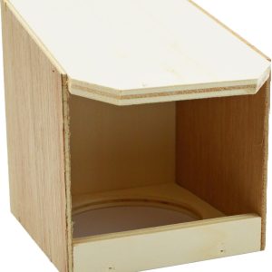 VOLIERENESTKAST SCHUIN DAK  15 x 15 x 12CM