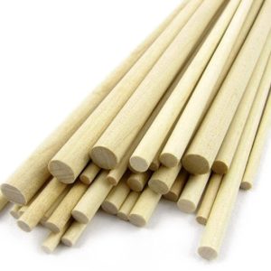 ZITSTOKKEN HOUT 12 MM * 2M