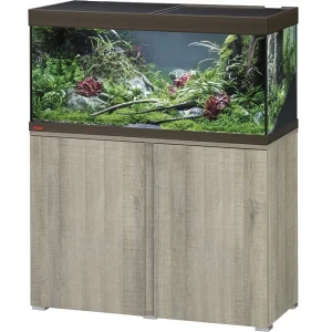 Aquarium Équipé Vivaline LED 180 Combi Chêne Gris Bronze EHEIM - 13,5W