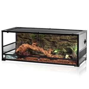 Terrarium REPTIZOO Démontable et Étanche - 120 x 45 x 45 cm